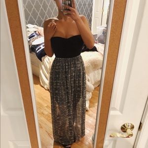 Pacsun | Roxy | Strapless Maxi Dress